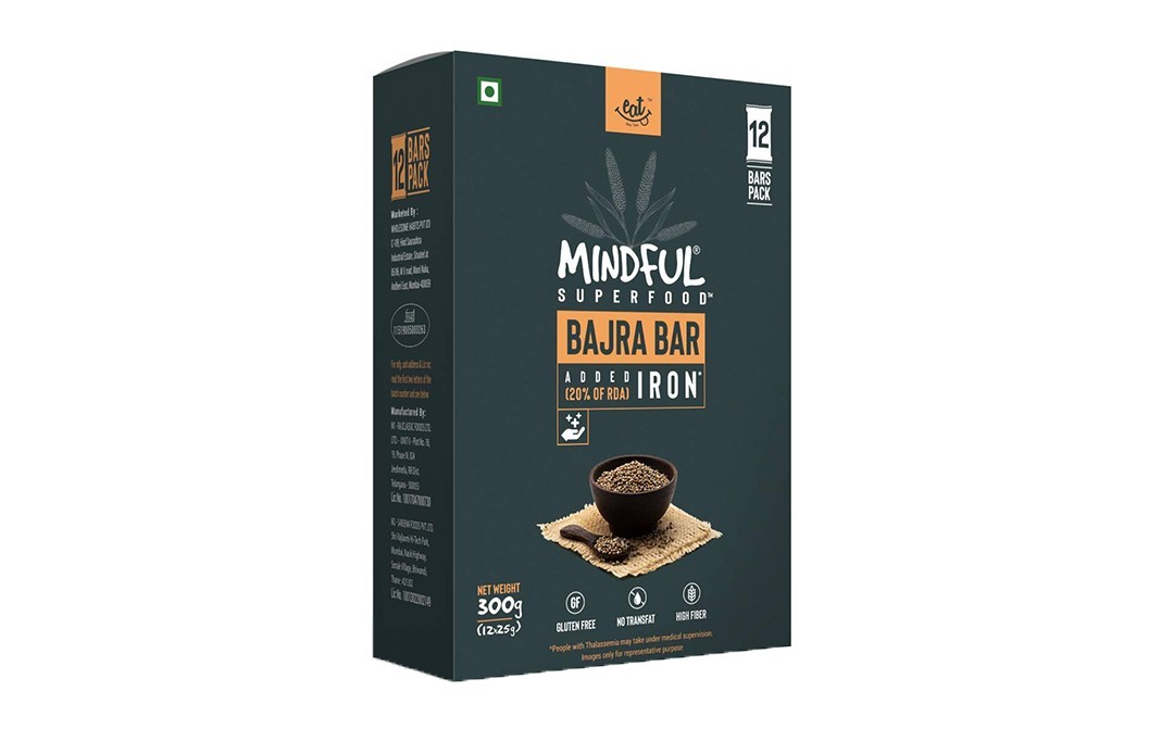 Eat Any Time Mindful Superfood Bajra Bar    Box  300 grams